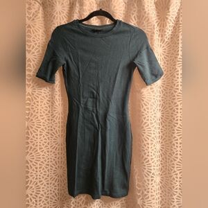 Evergreen fitted topshop dress